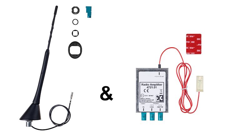 AM/FM & DAB+  Roof Mount Antenna with Amplifier